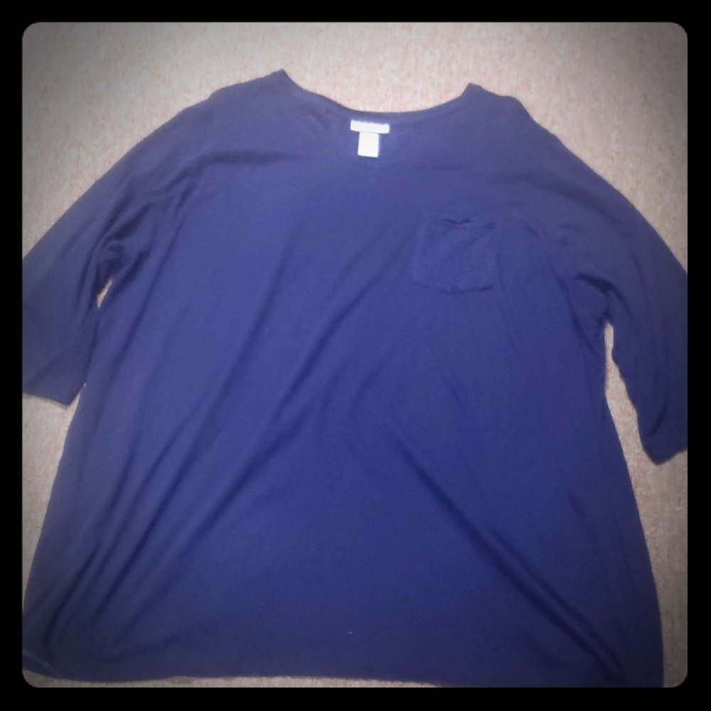 Dark Blue 3/4 Sleeve T-Shirt